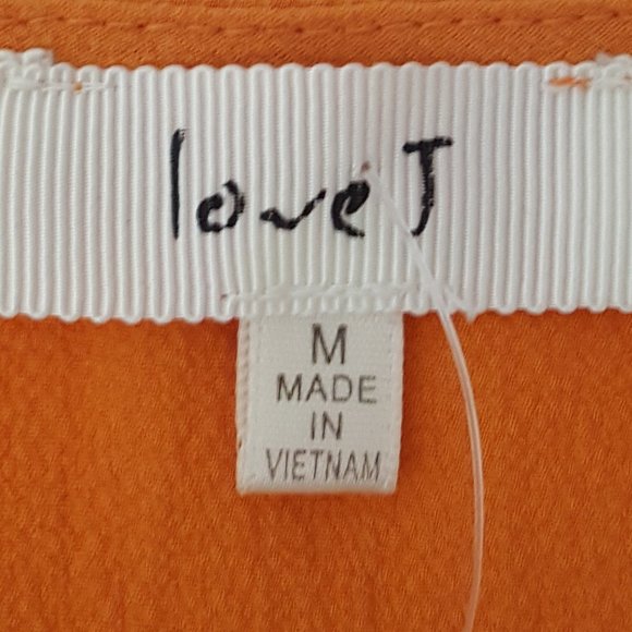 Women's LOVE J Top Blouse Size M Color Mustard - Picture 4 of 7